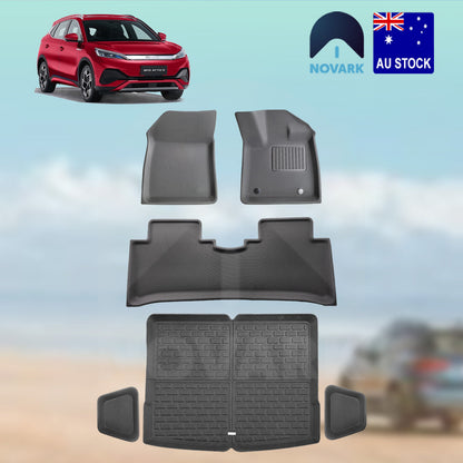 BYD Atto 3 Floor Mats 2022-2024 Boot Liner Back Seat Kick XPE Waterproof