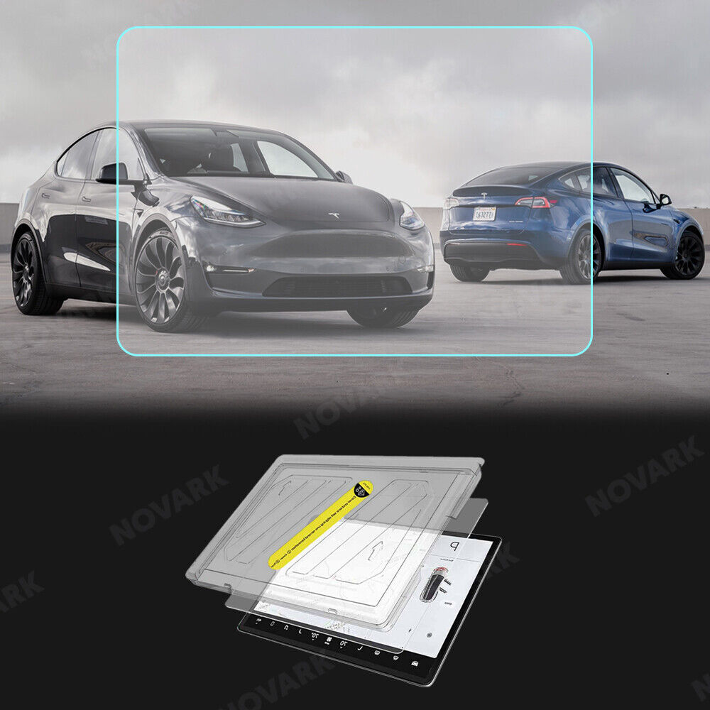 Matte/Clear Tesla Model Y 2024 Screen Protector Tray Tempered Glass Anti-glare