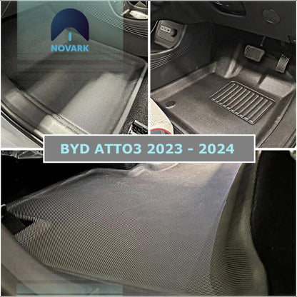 BYD Atto 3 Floor Mats 2022-2024 Boot Liner Back Seat Kick XPE Waterproof