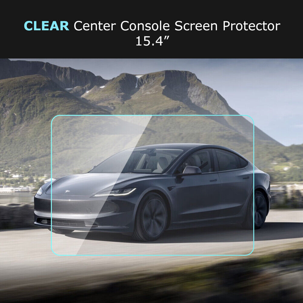 NEW Tesla Model 3 Highland 2024 MATTE/CLEAR Tempered Glass Screen Protector Pack