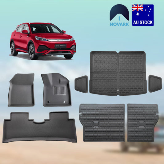 BYD Atto 3 Floor Mats 2022-2024 Boot Liner Back Seat Kick XPE Waterproof