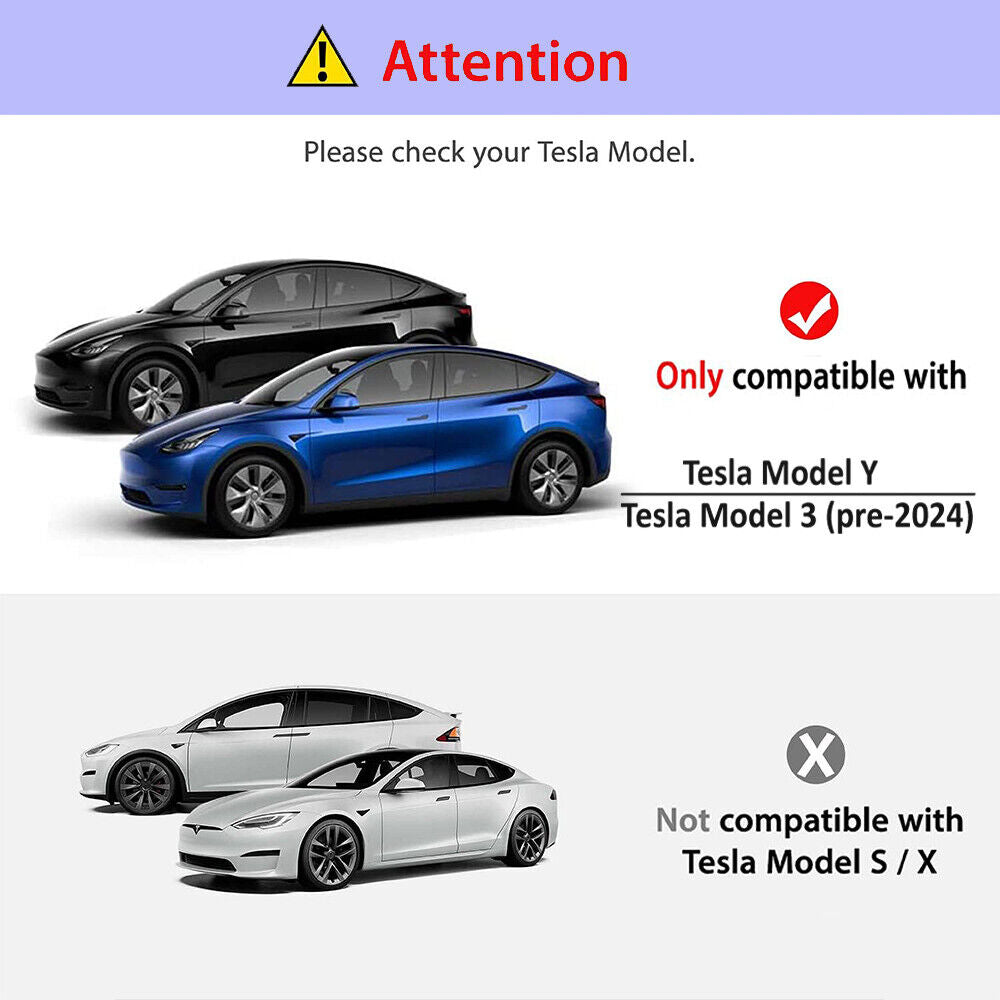 Matte/Clear Tesla Model Y 2024 Screen Protector Tray Tempered Glass Anti-glare