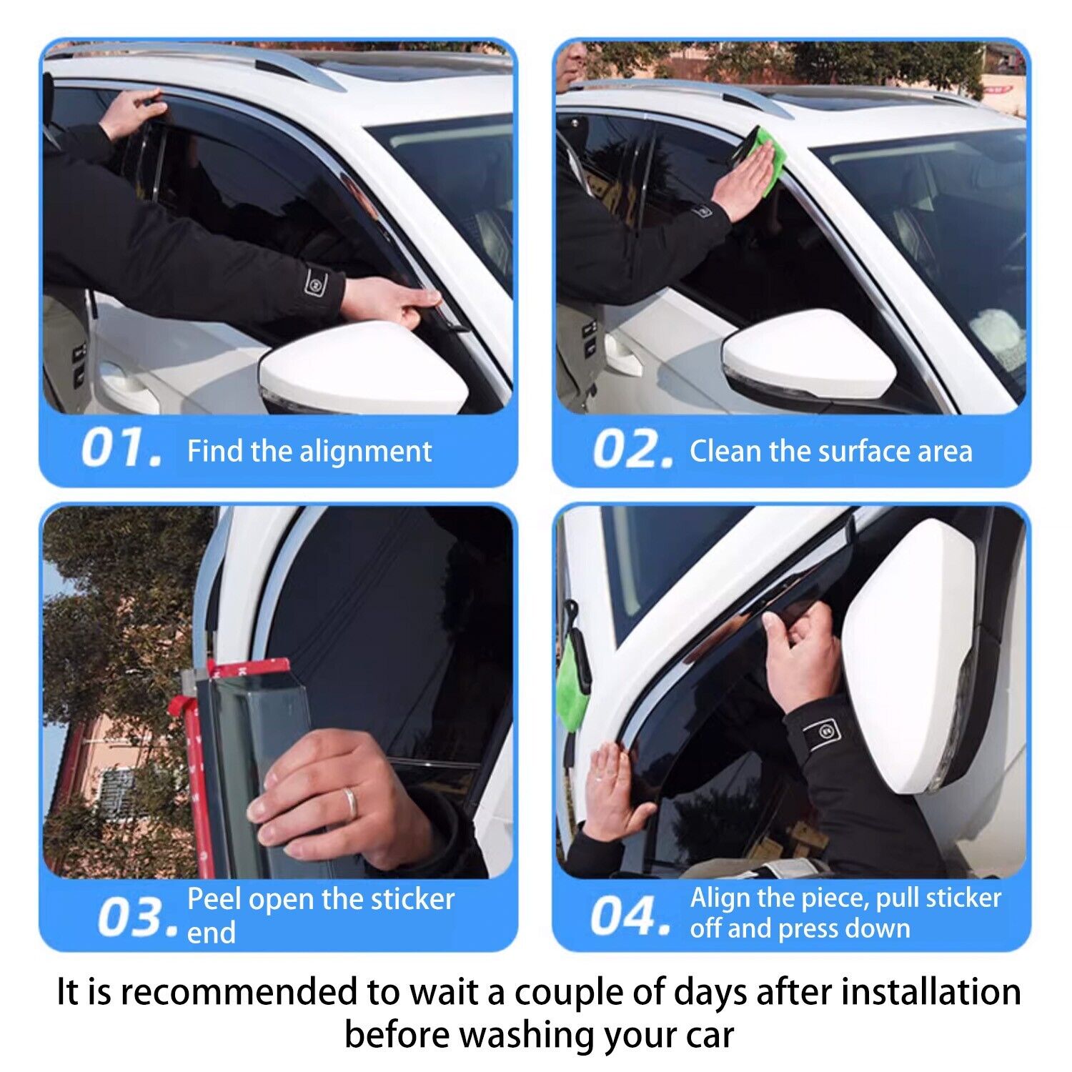 Weather Shields for Xpeng G6 Window Visor Weathershields