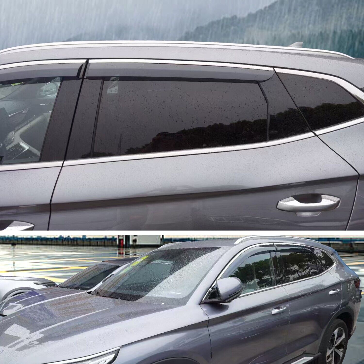 Weather Shields for BYD SEALION 6 Window Visor Weathershields Stainless Steel