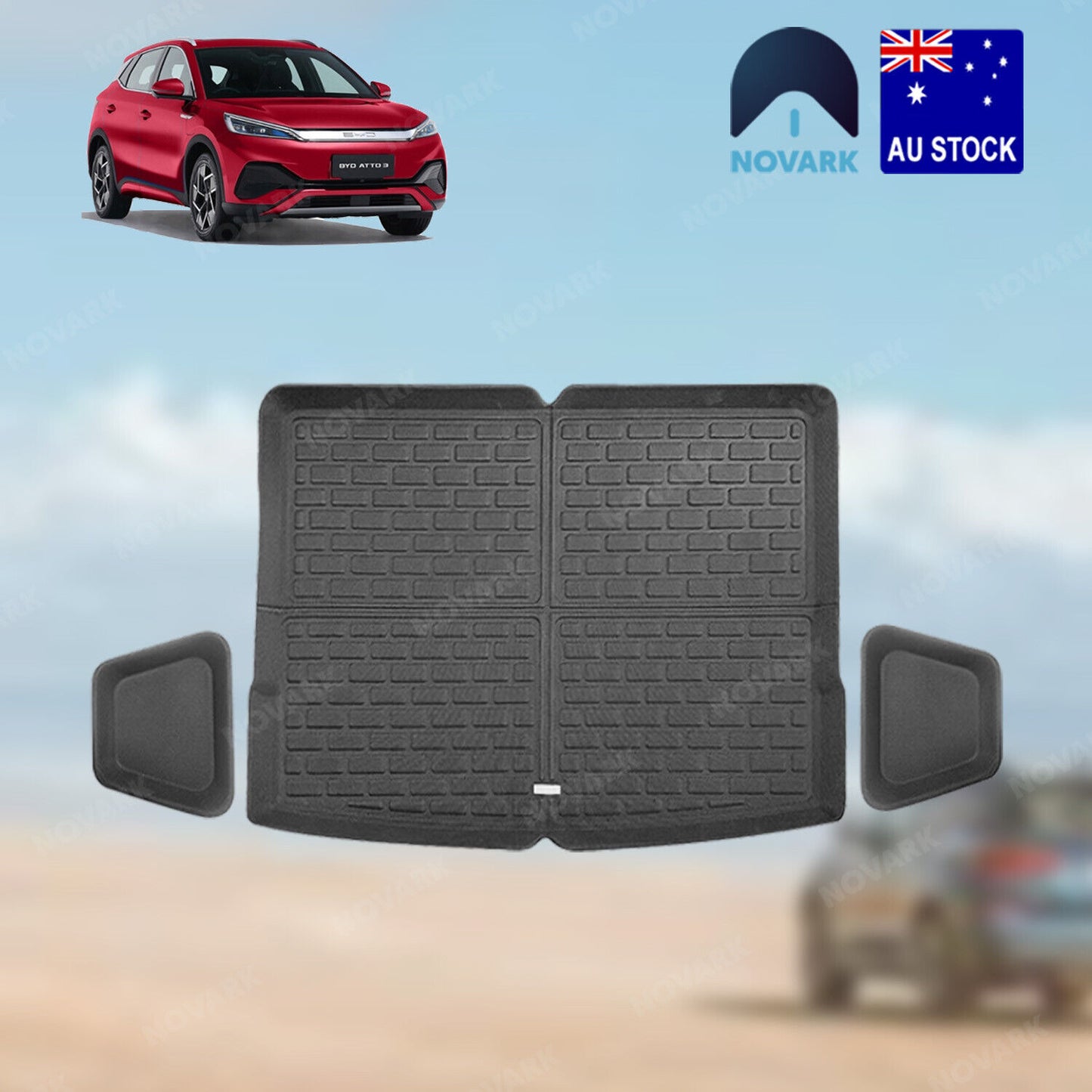 BYD Atto 3 Floor Mats 2022-2024 Boot Liner Back Seat Kick XPE Waterproof