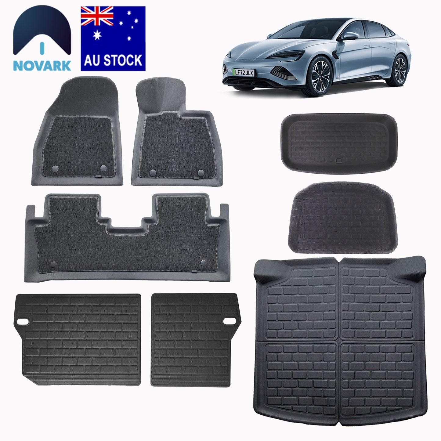 All-Weather BYD Seal Floor Mats Carpet + XPE Boot Liners Trunk Mat Full Set